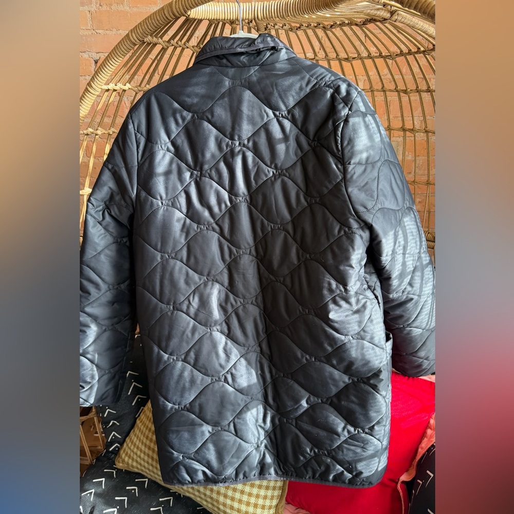 Quince Black Quilted Jacket - Picture 2 of 4